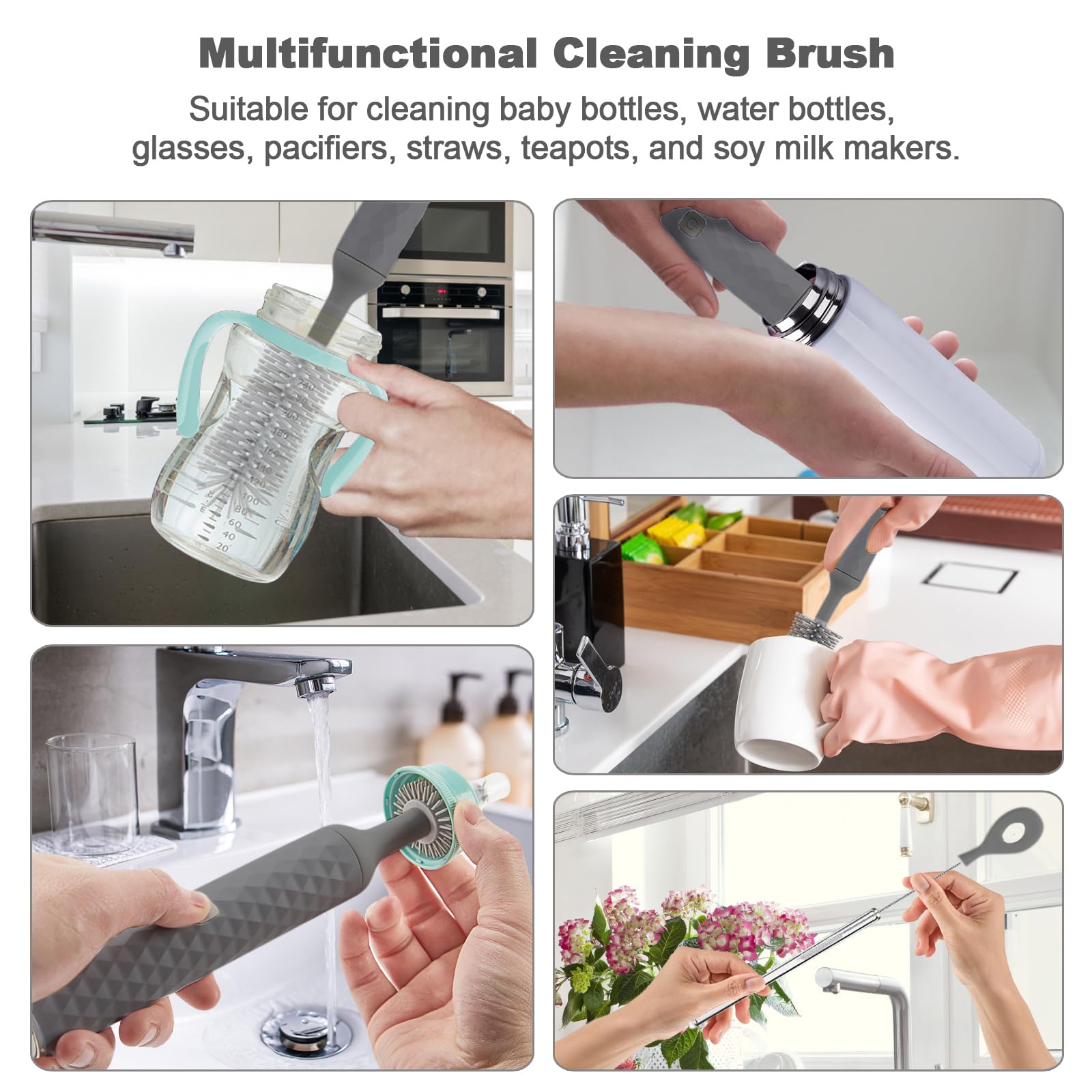 Electric Bottle Brush Cleaner - Keep Bottles Sparkling -3
