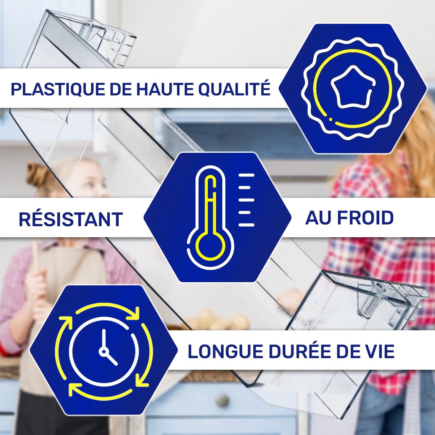 Balconnet pour Porte Bouteille Frigo 457 x 110 x 90 mm 407845 pour Gorenje | 422779 A6-H90 031 A6-H90 077/1 pour Asko pour Panasonic - MADE IN EU - Garantie de 10 Ans - MONTERAL