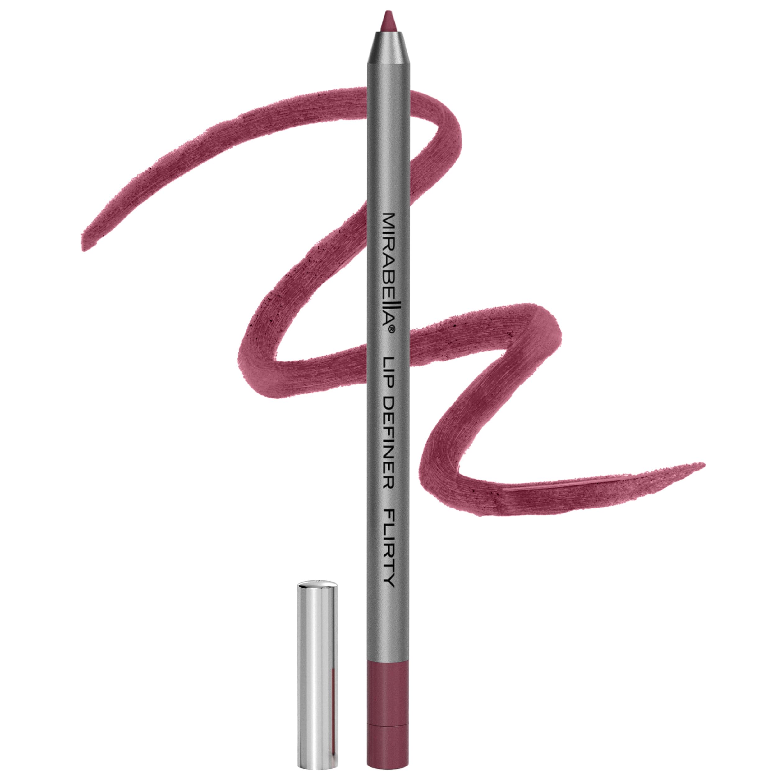 Mirabella Line & Define Lip Definer Lip Pencil, Smoothing & Moisturizing Retractable Lip Liner with Long-Lasting & Ultra-Creamy Formula, Antioxidants