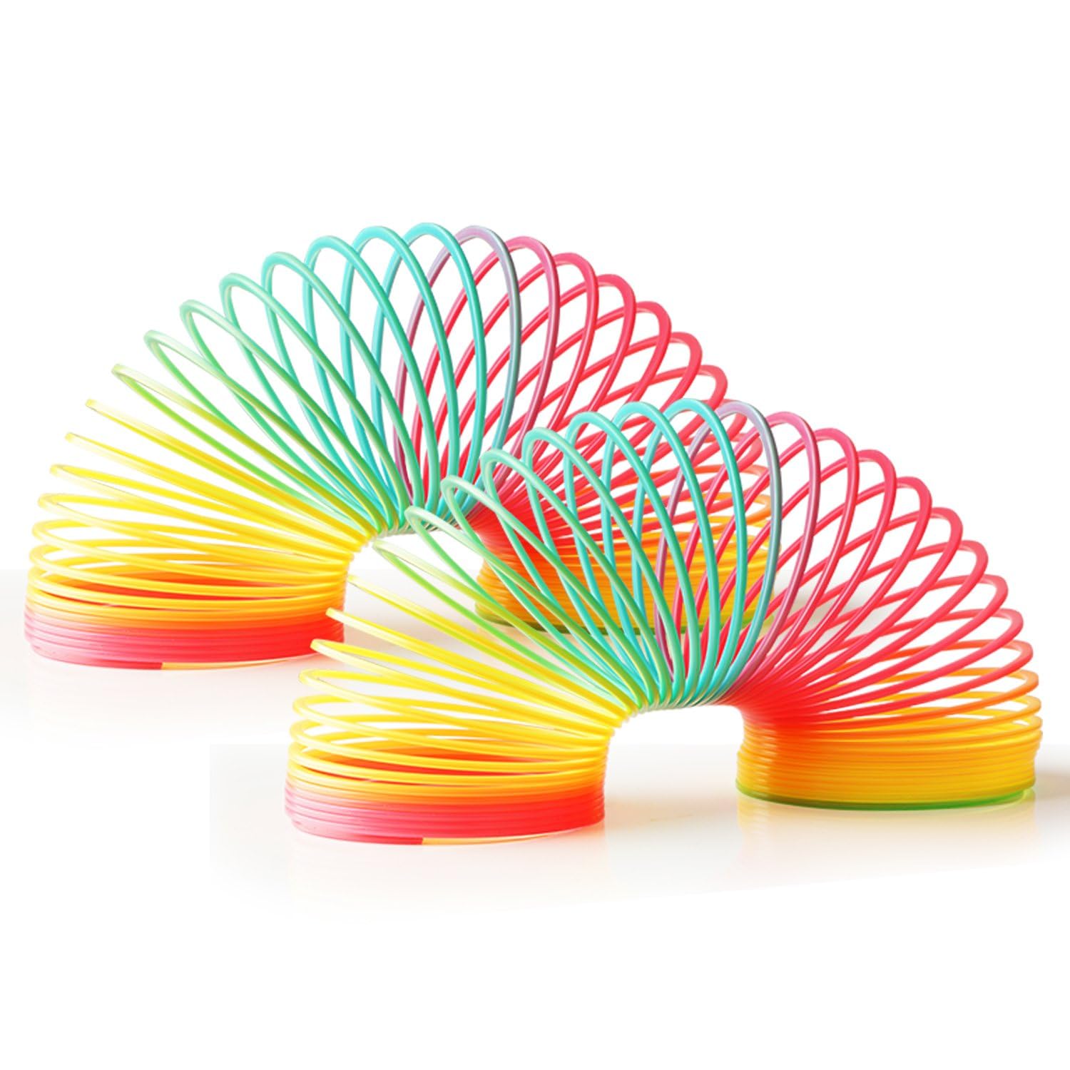 AZE Enterprises Rainbow Magic (Pack of 2) Big Size of Spring for Fun Paying Activity Stress Relief Toy for Kids Adults for All Age Group for Birthdays Compact and Portable Easy to Carry