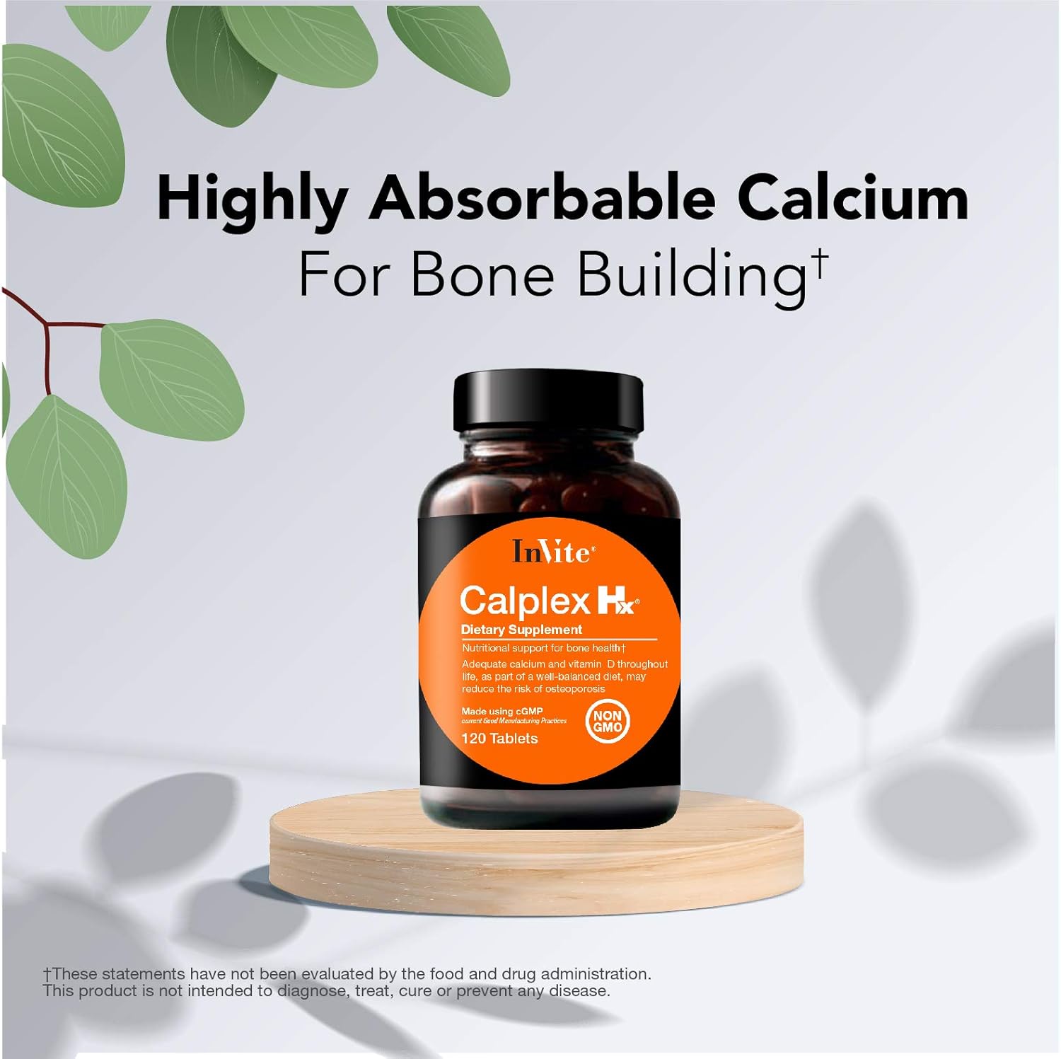 Invite Health Calplex Hx®, Nutritional Support for Bone Health, 120 Tablets (2-Pack)