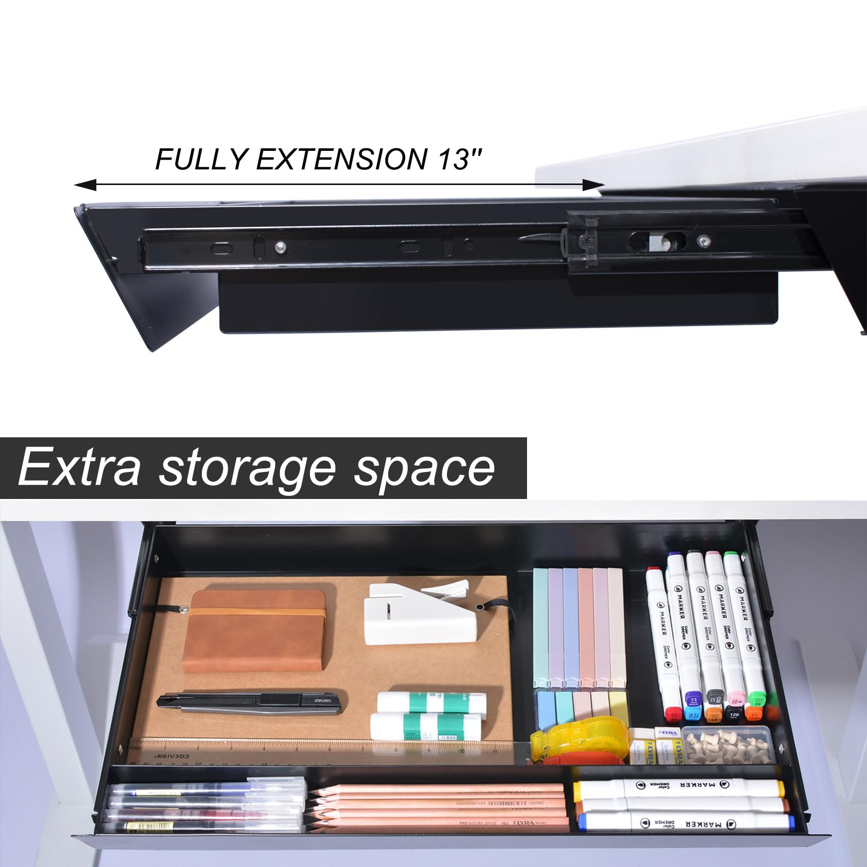 Cajón grande debajo del escritorio UD-03-2
