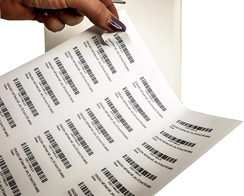 Etiquetas de dirección para impresoras de inyección de tinta de 1" x 2-5/8", 30 etiquetas por hoja, 3000 unidades