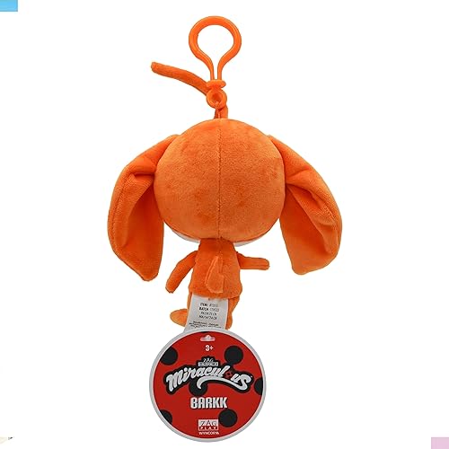 Miniatura 4 de Miraculous Ladybug - Kwami Lifesize Barkk, juguetes de peluche de 5 pulgadas para niños, juguete de peluche coleccionable súper suave con ojos de