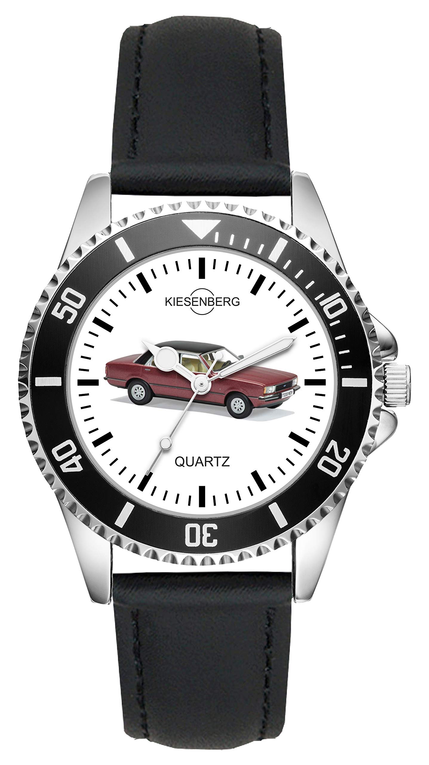 KIESENBERGGift for Capri Cortina Red Oldtimer Fans Driver Watch L-1908