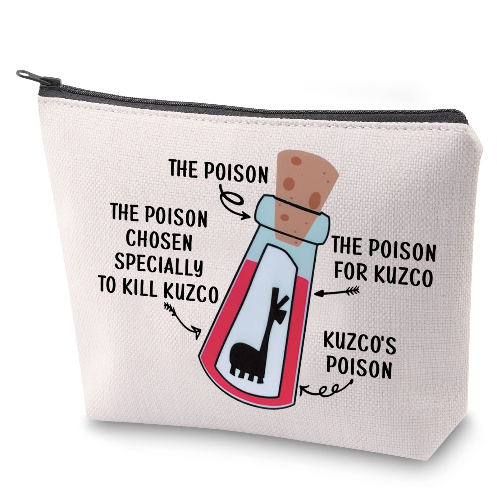 BAUNA Emperors Makeup Bag The Poison Chosen Specially to Kill Makeup Zipper Pouch Bag for Her Llama Travel Case (Llama Poison)