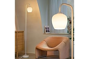 Illumine Your Space with Serenity: White Tulip Floor Lamp