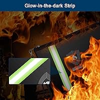 Vista 4 de Bolsa de documentos ignífuga con cremallera de metal y tira reflectante, bolsa impermeable segura contra incendios para efectivo, pasaporte