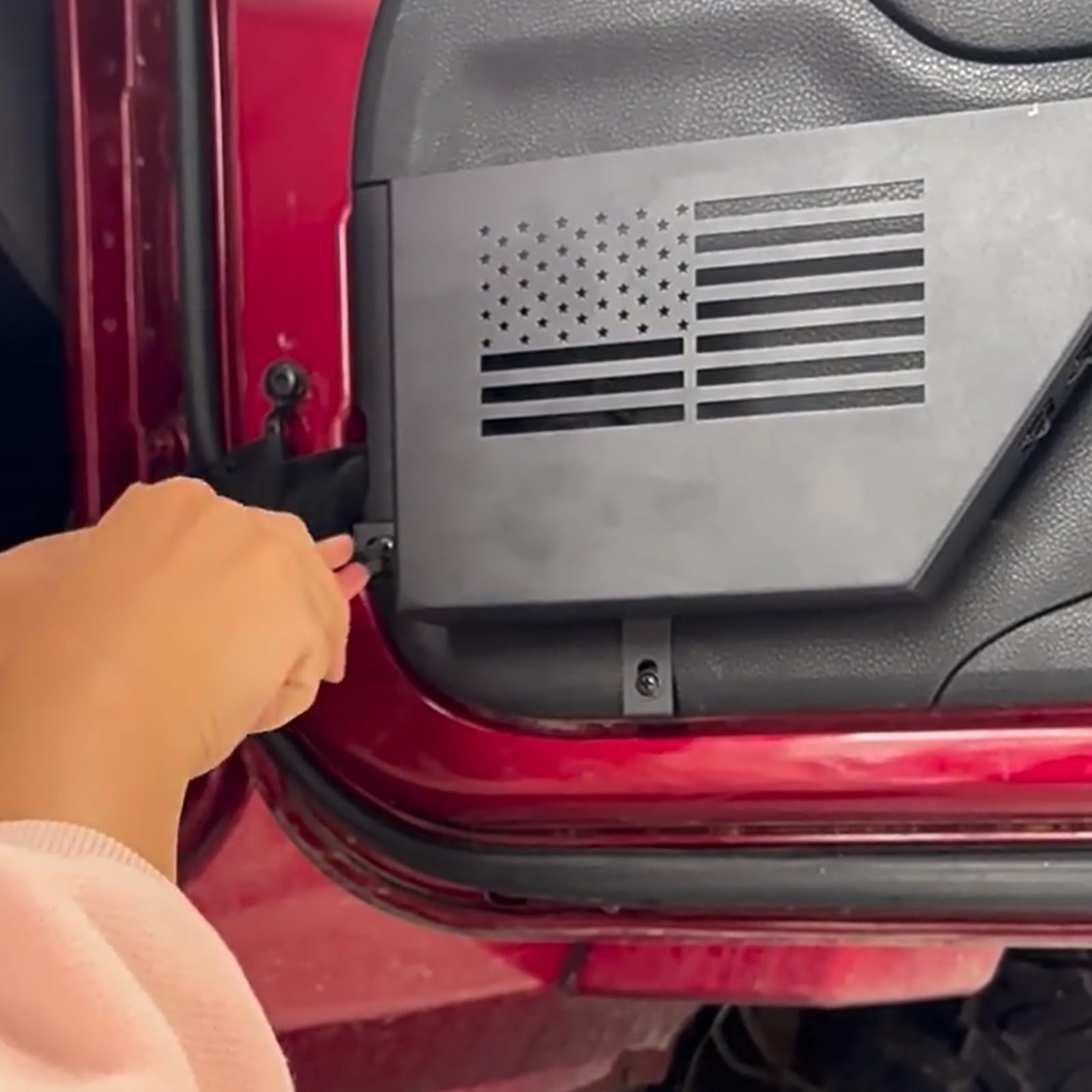 Soporte de almacenamiento de metal para puerta delantera de vehículo de carretera, diseño de bolsillo lateral para modelos de 2 y 4 puertas, SUV, planificador lateral