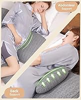 Vista 4 de Almohadas de embarazo de material transpirable, almohada de embarazo para dormir portátil, soporte de maternidad compacto para vientre, espalda