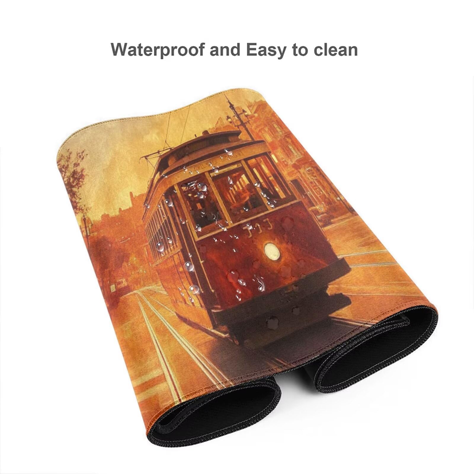 Alfombrilla Ratón Londres Alfombrilla Ratón XXL 1600 x 800 mm, Paisaje Mouse Pad Gaming con Bordes Cosidos, Impermeable Mousepad XXL Base de Goma Antideslizante Duradera, Mouse Pad para Oficina Q1102