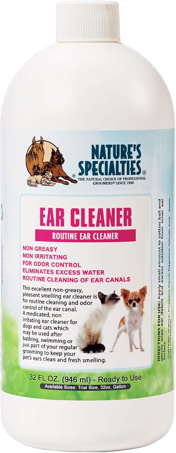 Nature's Specialties Dog Ear Cleaner for Pets, Natural Choice for Professional