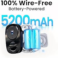 Vista 4 de Cámaras de Seguridad Inalámbricas para Exteriores 2K Actualizadas 2025, Almacenamiento en la Nube Gratuito, Duración de Batería de 1-6 Meses, Cámara