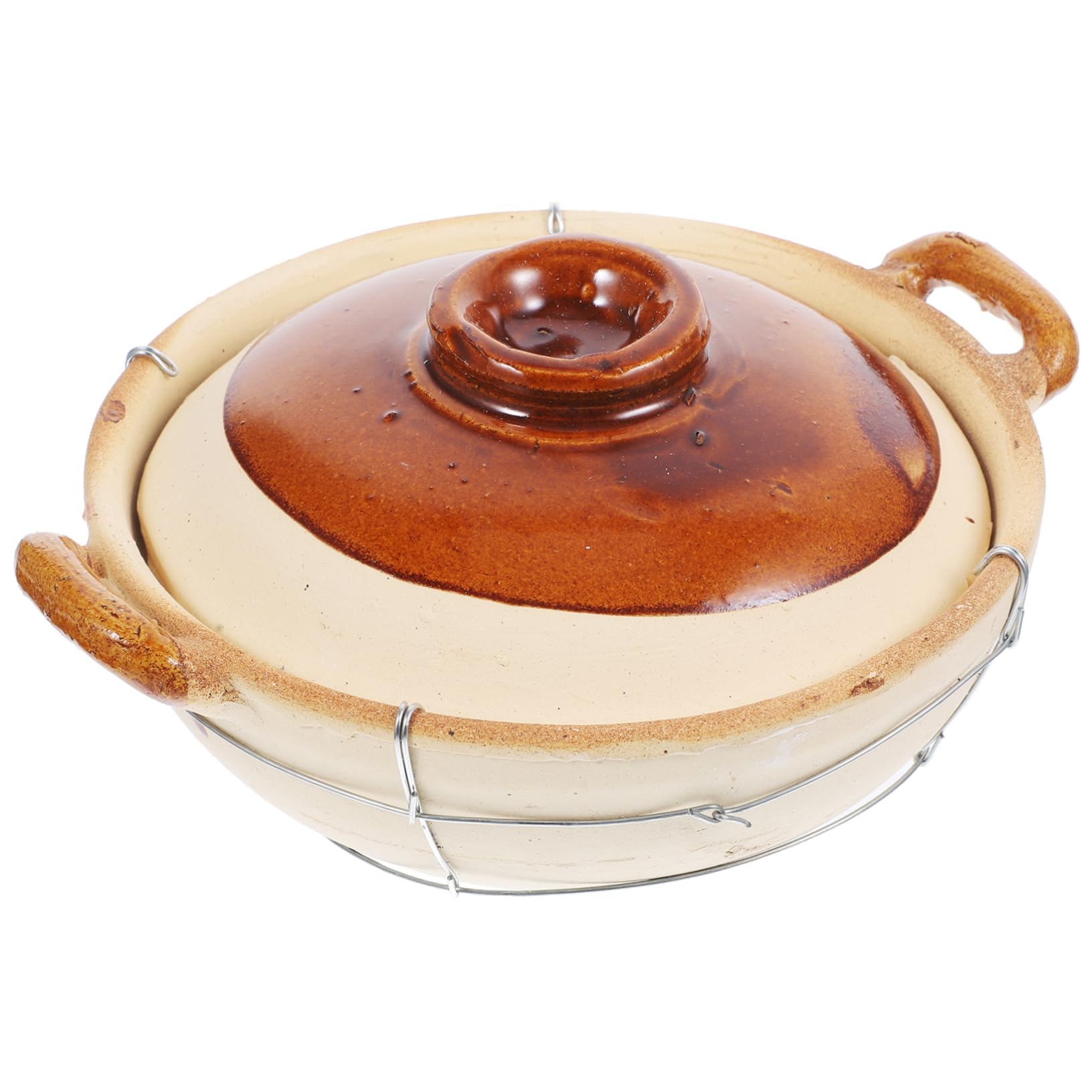 HEMOTON Marmite Terre Cuite pour Cuisine Cocotte Résistante Chaleur Pot Ustensiles de Cuisine