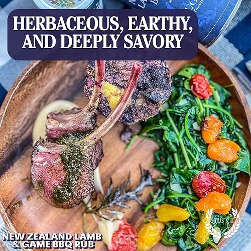 Miniatura 5 de New Zealand Lamb & Game BBQ Rub | Condimento gourmet, mezcla de especias artesanales | Todo natural, sin OMG | Lote pequeño, hecho a mano | Hecho en