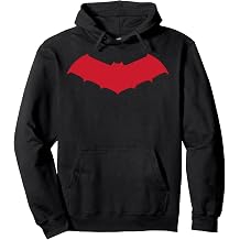 DC Comics Batman Red Chest Logo Pullover Hoodie