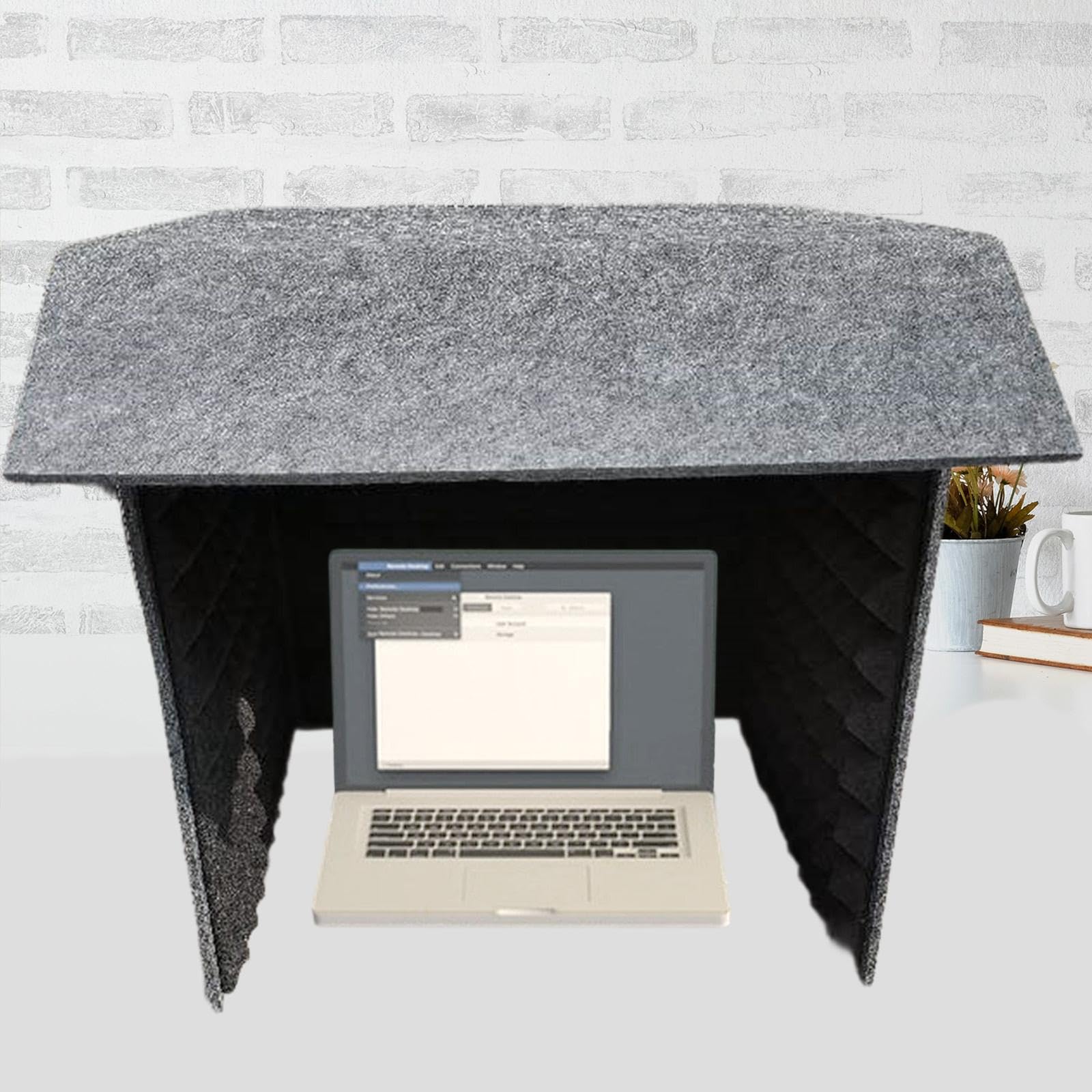TISHITA Tragbare Schallschutzkabine Mikrofon Isolationskabine Desktop Aufnahmebox Würfel Bauweise Abnehmbar Aus Polyester Zur Sprachaufnahme für Musiker Podca, Innenschwarz