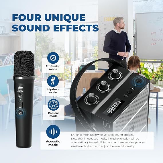 50W Wireless Voice Amplifier with Handheld Microphone S98 Pro