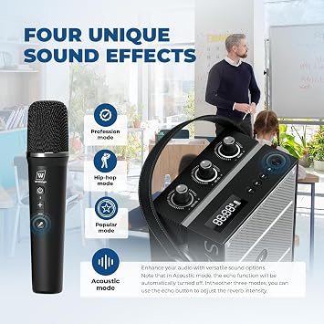 50W Wireless Voice Amplifier with Handheld Microphone S98 Pro