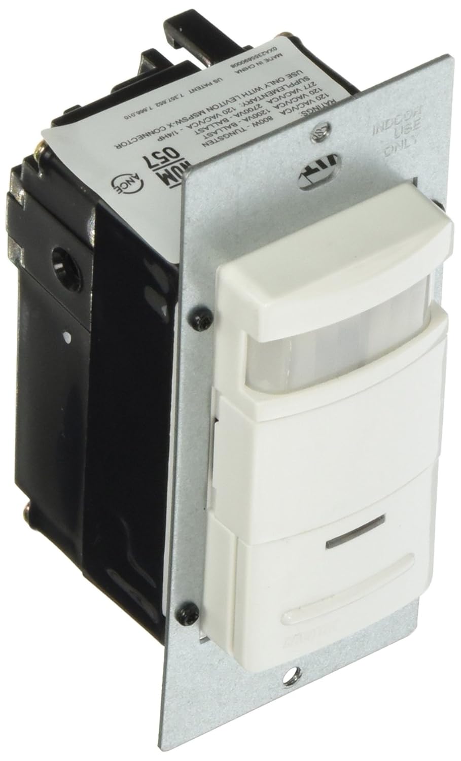 Leviton PIR Wall Switch Occupancy Sensor, MDS10-IDW, White