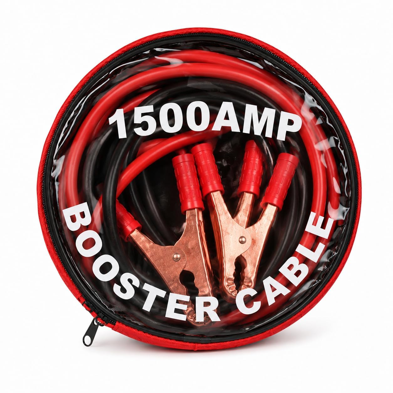 Car Battery Jumper Cable Heavy Duty Booster Wire with Copper Plated Alligator Clamps - 7 ft Emergency Battery Charging Cables for Cars, SUVs, Vans, Trucks and Automotive Use (Multicolor, 1500 AMP)-image-35