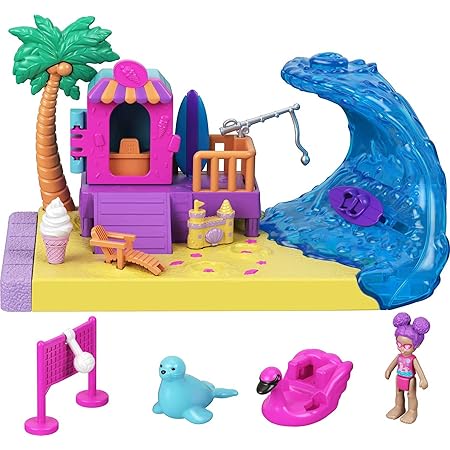 Polly Pocket GTM67 - Pollyville Spielplatz-Abenteuer, kleine Polly