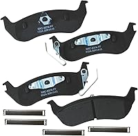 Vista 252 de Pastillas de freno traseras cerámicas Bendix Premium SBC1337 para Cadillac CTS 2014-2008, SRX 2016-2010, Chevrolet Camaro 2015-2010, Saab 9-4X 2011