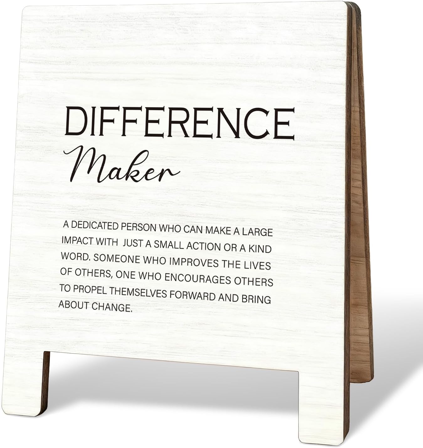 Leader Leadership Gifts, Thank You Appreciation Gifts for Leader Boss Desk Sign, Great Leaders Inspire Greatness in Others Wooden Plaque Sign for Office Decoration Cubicle Accessories