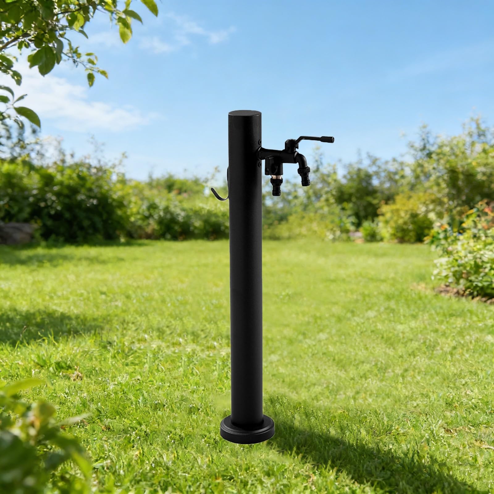XDLEDMKIZ Freestanding Garden Water Column with Faucet, Floor Hose Stand Outdoor Antifreeze, for Farm Pasture Backyard