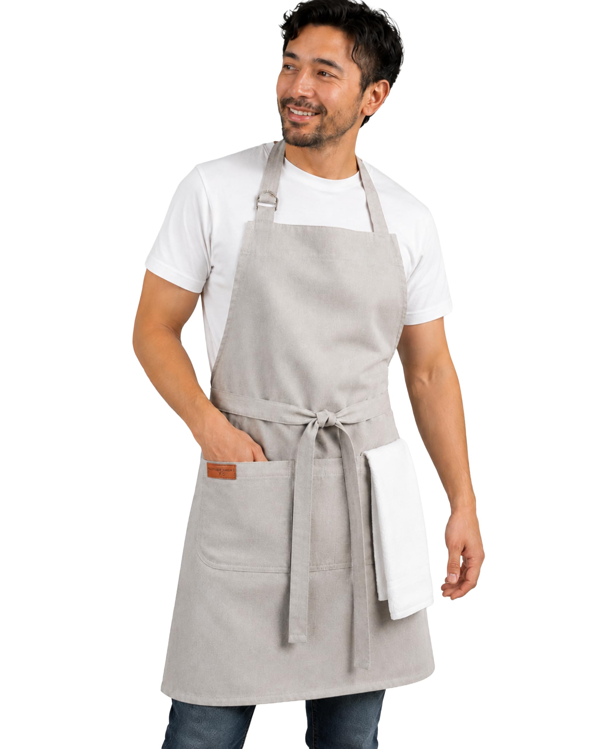 RUSTIQUE LINENS 100% Cotton Kitchen Apron