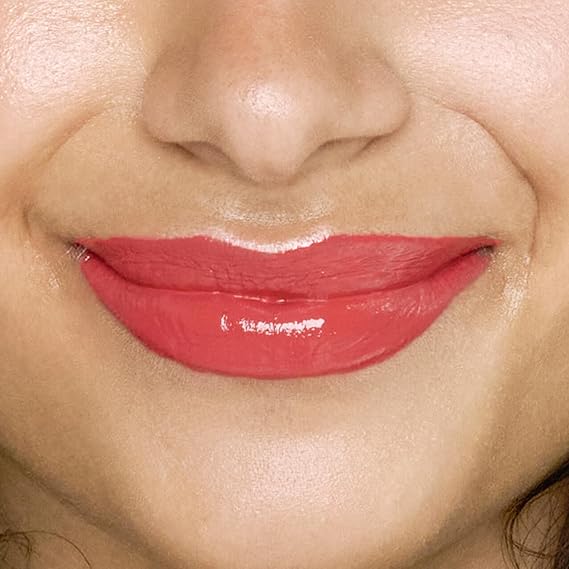 Ellis Faas Hot Lips Lip Stain Liquid Lipstick Intense Color Pigment Vibrant Color Extreme Long Wearing Definition Lustrous High Impact Makeup Soft & Cute Lip Color Stick (405 Bright Coral)