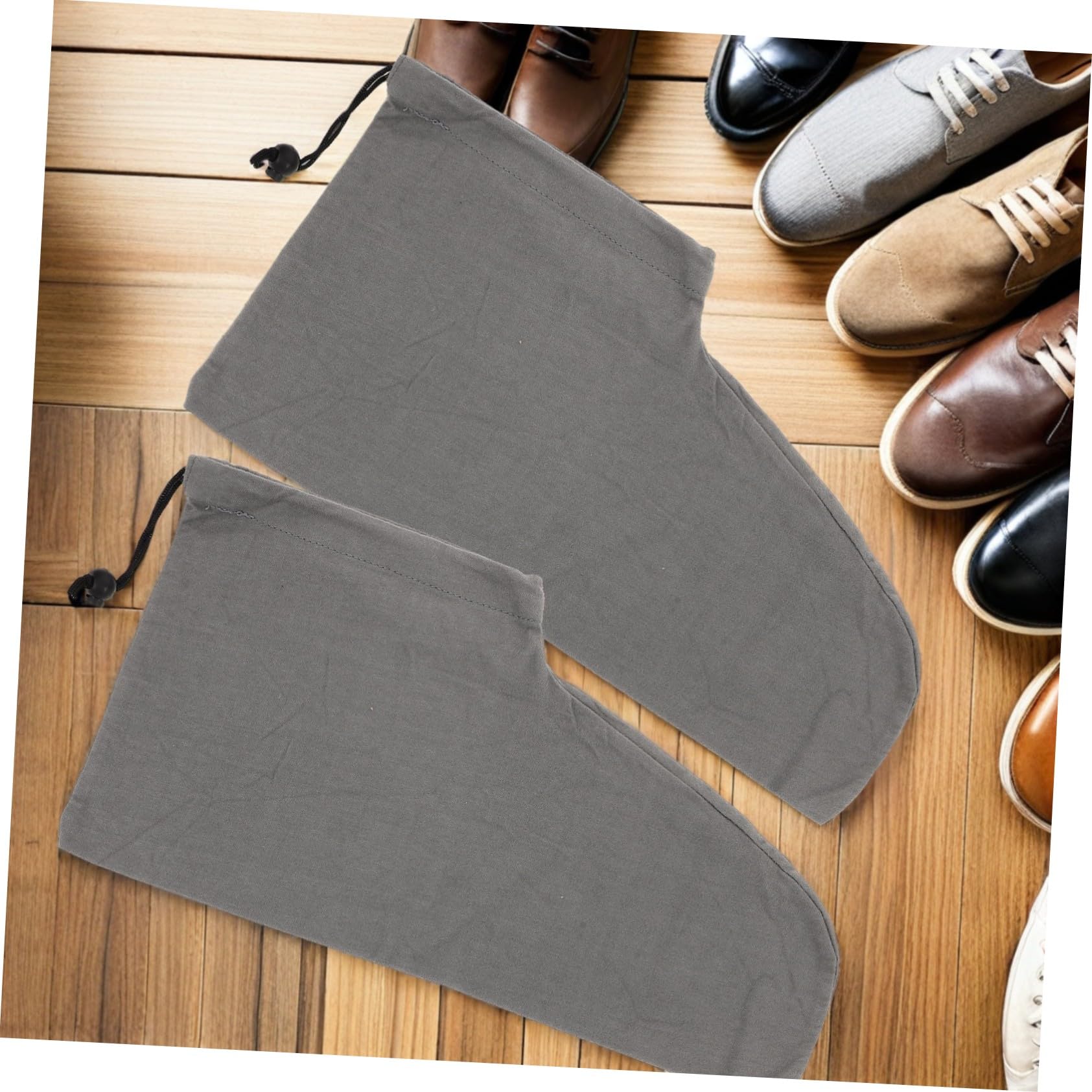 Gatuida 6pezzi Borsa da Viaggio per Scarpe in Tessuto di Cotone Chiusura Coulisse Sacchetto Antipolvere per Scarpe e Stivali Organizzazione Pratica per Viaggi e Casa