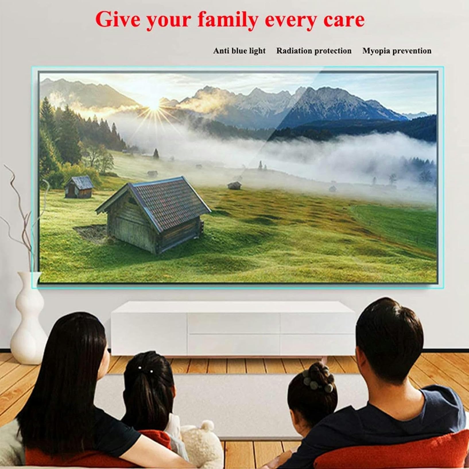 Protector de pantalla anti luz azul for TV, filtra el exceso dañina, antirradiación/antimiopía for bebés, for LCD, LED y OLED(40"(875 * 483mm))
