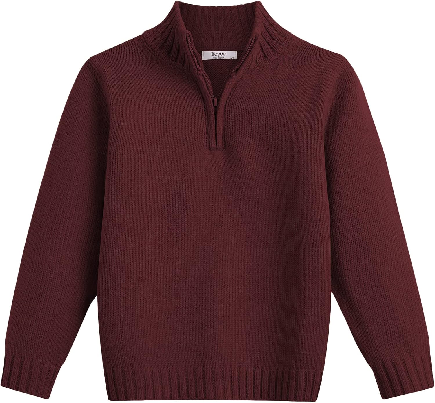 Boy's Cable Knitted Sweater Half Zip Lightweight Casual Pullovers for Kids 2-11 Years