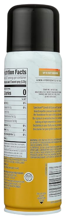 Spectrum Essentials Canola Oil Cooking Spray, 6 oz