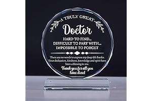 Christmas Gift for Doctors: Engraved Crystal of Appreciation