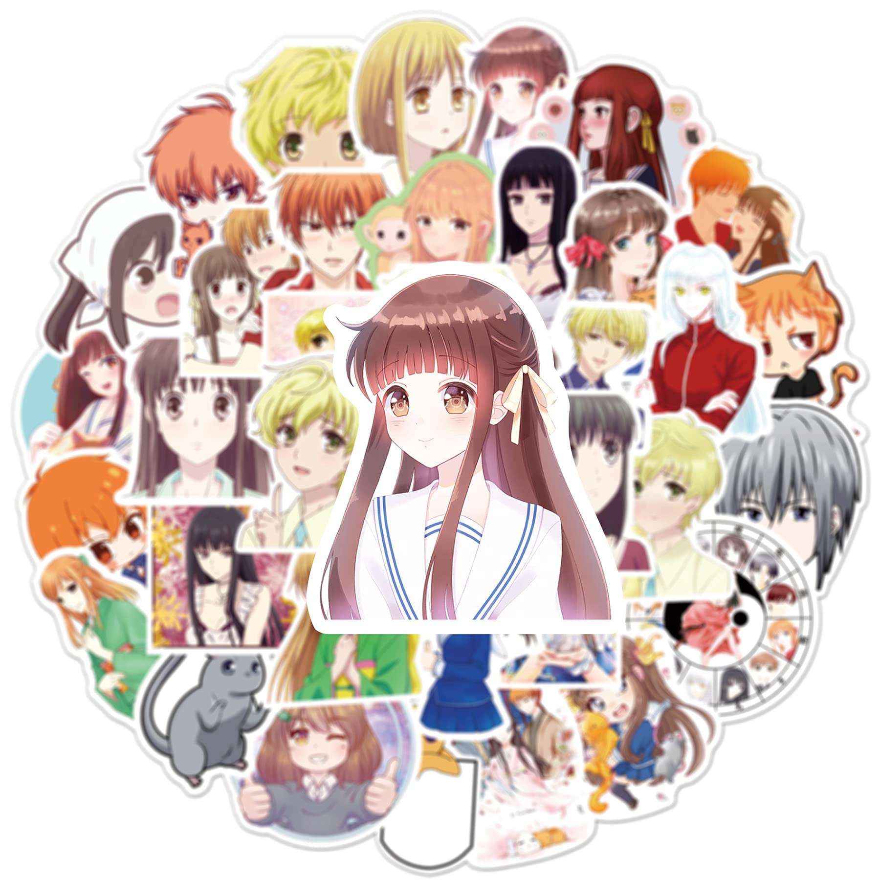 Fruits Basket Stickers,100pcs Fruits Basket Sticker Pack Fruits Basket