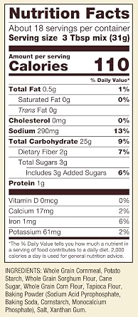 Bob's Red Mill Gluten Free Cornbread and Muffin Mix - 20 Ounce (Pack of 4) Package makes one 9x9 Pan or 12 Muffins - Moist, Light Texture
