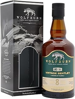 Wolfburn Vintage Bentley Highland Single Malt Scotch 8 year old Whisky 70cl 46 ABV