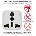 RETAIL PARATPAR Type A - B International All in One Worldwide Travel Adapter and Phone Wall Charger with USB Ports Multi Type Power Outlet for Phone, Laptop, Mobile, Camera, Tablet (ITA G) gallery image