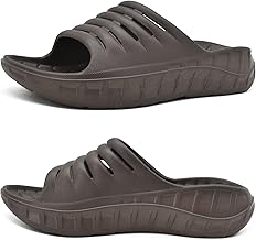 KuaiLu Men's Lightweight Lightweight Yoga Foam Flip Flops Flat Adult Summer Beach Pool Sandals