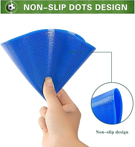 Miniatura 4 de Marcadores de puntos de 9 pulgadas y 10 pulgadas de goma antideslizante para fútbol, marcadores de entrenamiento de baloncesto, práctica de danza y