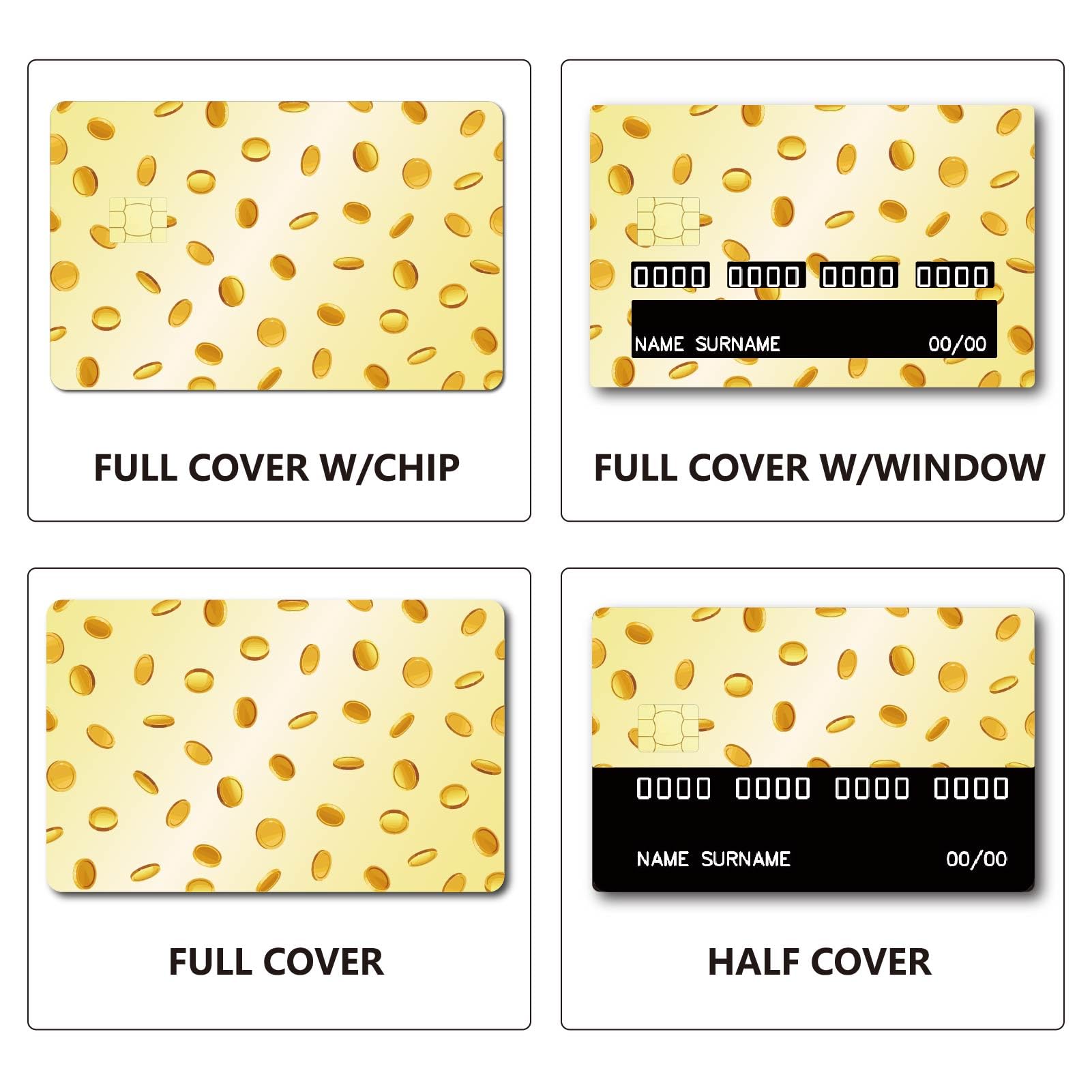 CREATCABIN Autocollant En Forme D'abeille Pour Carte Crédit,de Débit,de Miel,Couvrant La Personnalisation La Carte Bancaire,Imperméable,Amovible,sans Bulle,Fin Pour Transport,Jaune,186x137mm