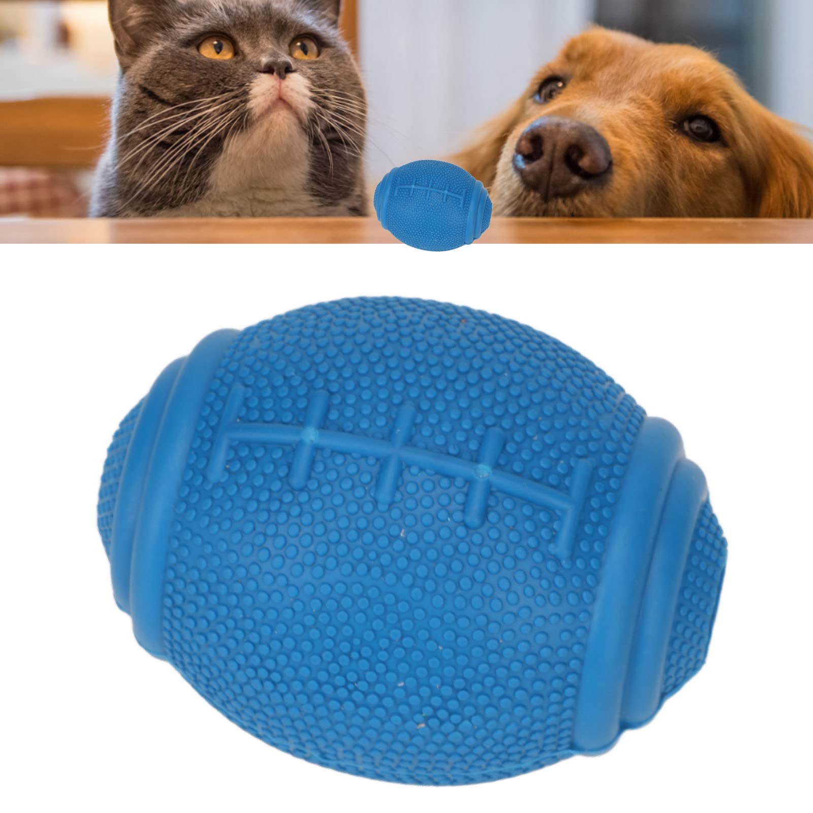 Robuster Rugbyball-Hundespielzeug – Befüllbar & Gefrierbar Für Leckerlis, Naturkautschuk