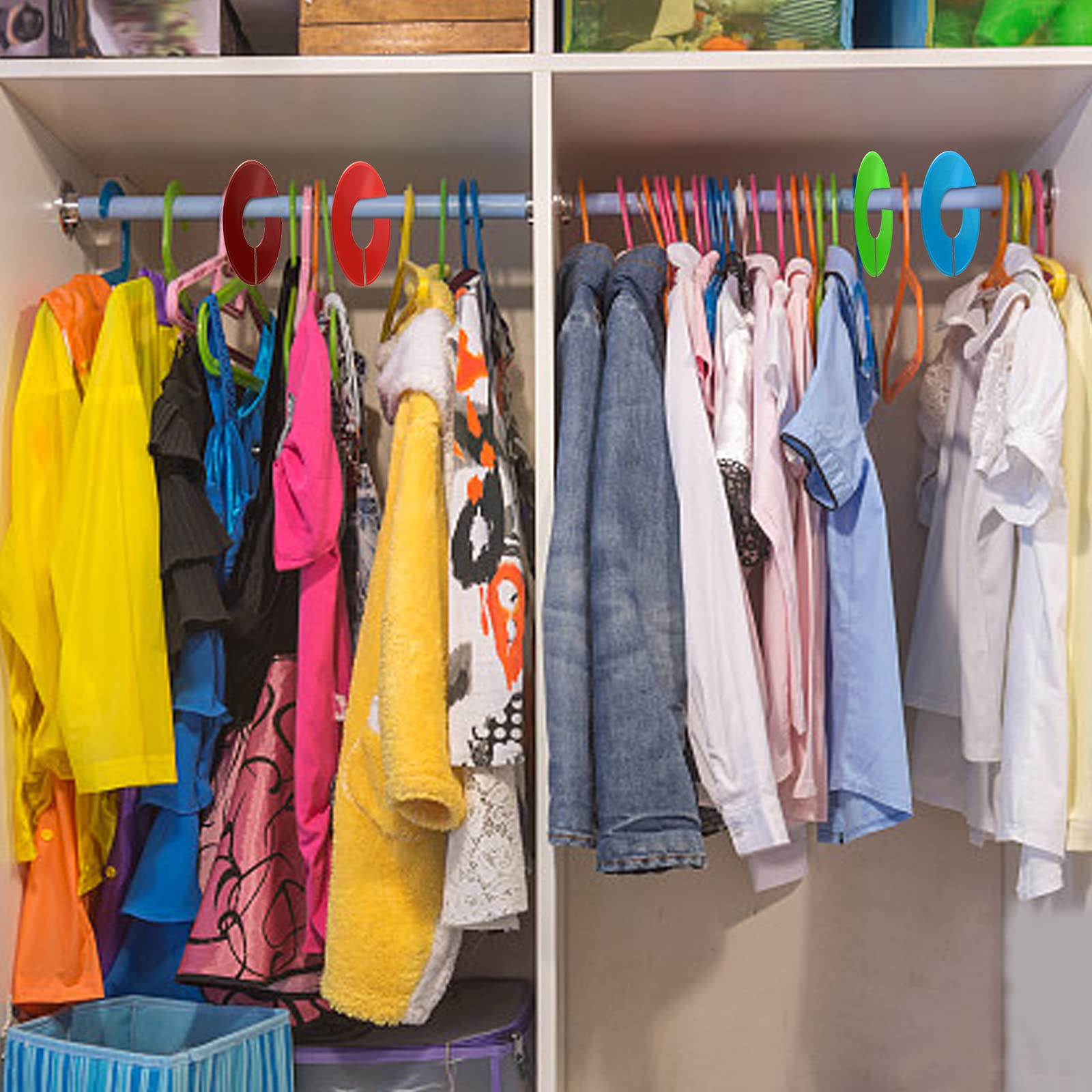 Amazon.com: ZOOFOX 80 Pieces Closet Dividers for Hanging Clothes