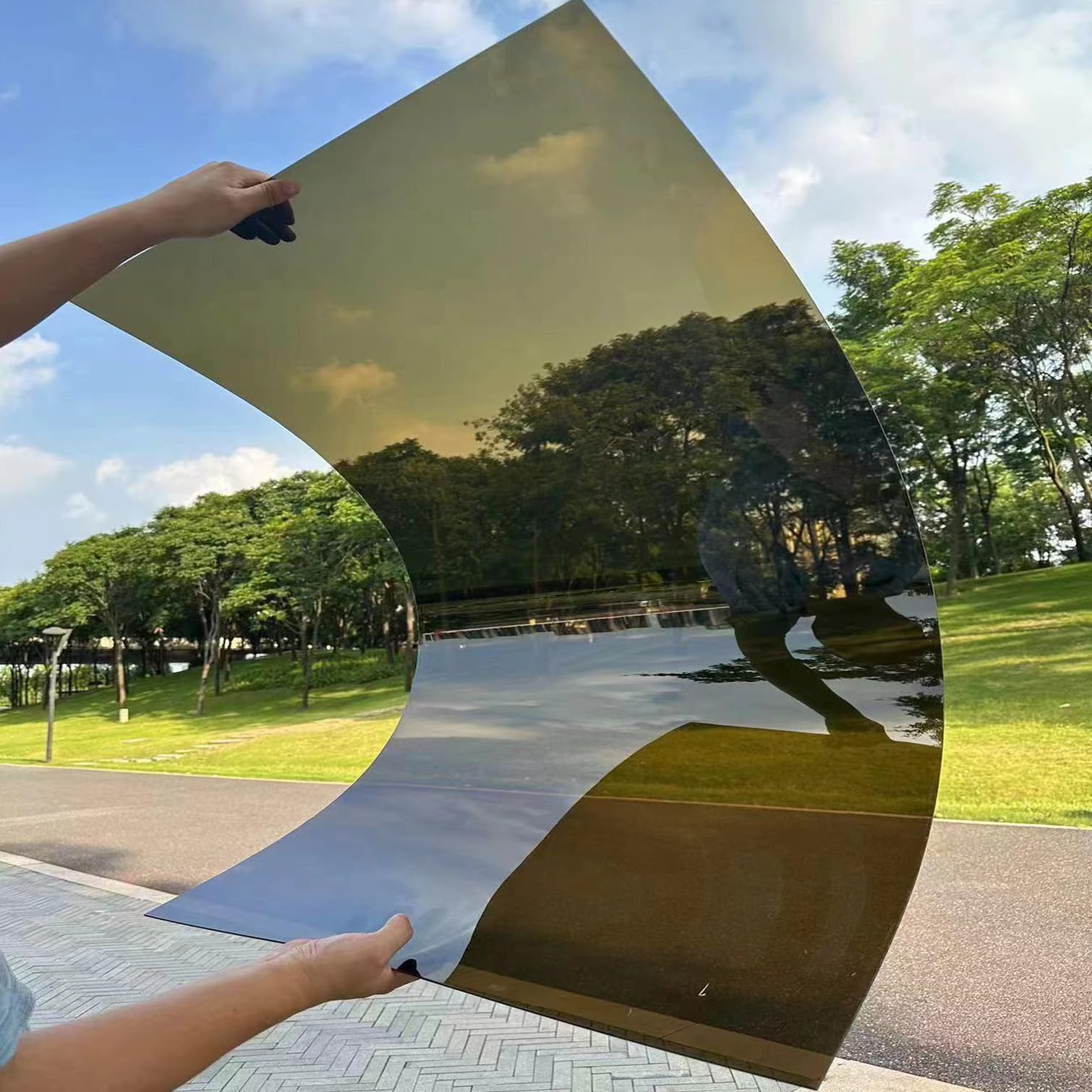 Amazon.co.jp: NIANXINN ポリカーボネート屋根シート、1.2mm ブラウン