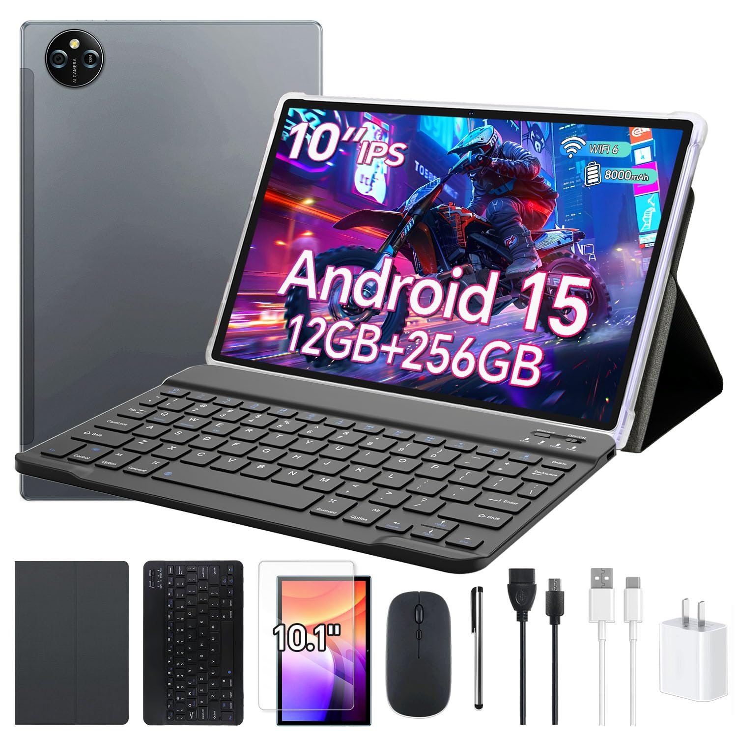 Amazon.co.jp: 10インチアンドロイド15タブレットWi-Fiモデル