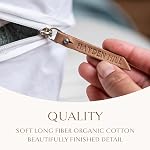 Hayden Hill Chandail de coton biologique de luxe et sac de rangement 20 Ench. Convient 9 Couteaux fins ou 2 Blankets, Respirant, Preuve de la nocivité, Sac de rangement pour vêtements pour cachemire, Certifié carbone neutre, blanc