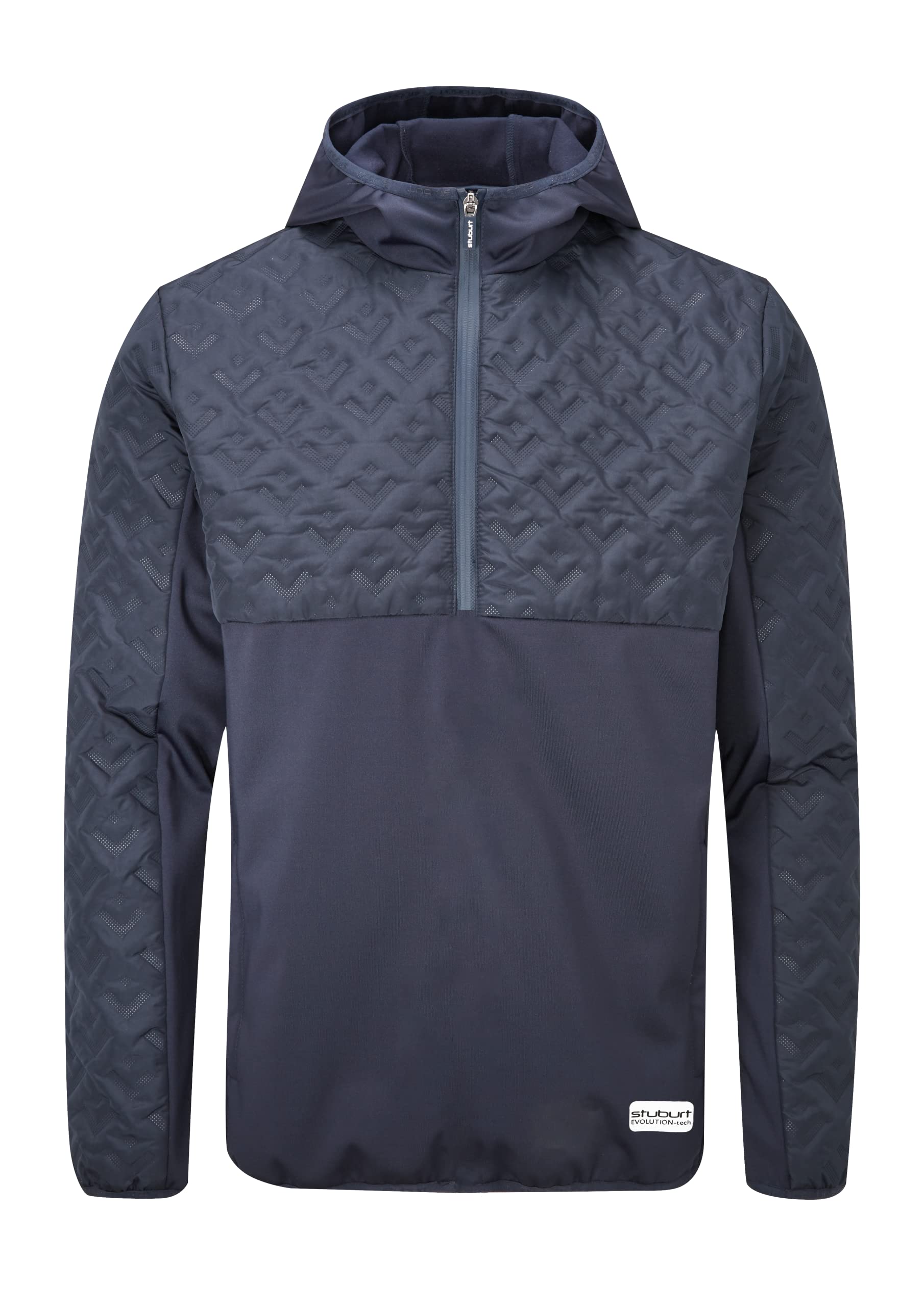 Stuburt Mens Winter Evolution-tech Windproof Thermal Golf Coat Hooded Padded Jacket, French Navy, 3XL EU