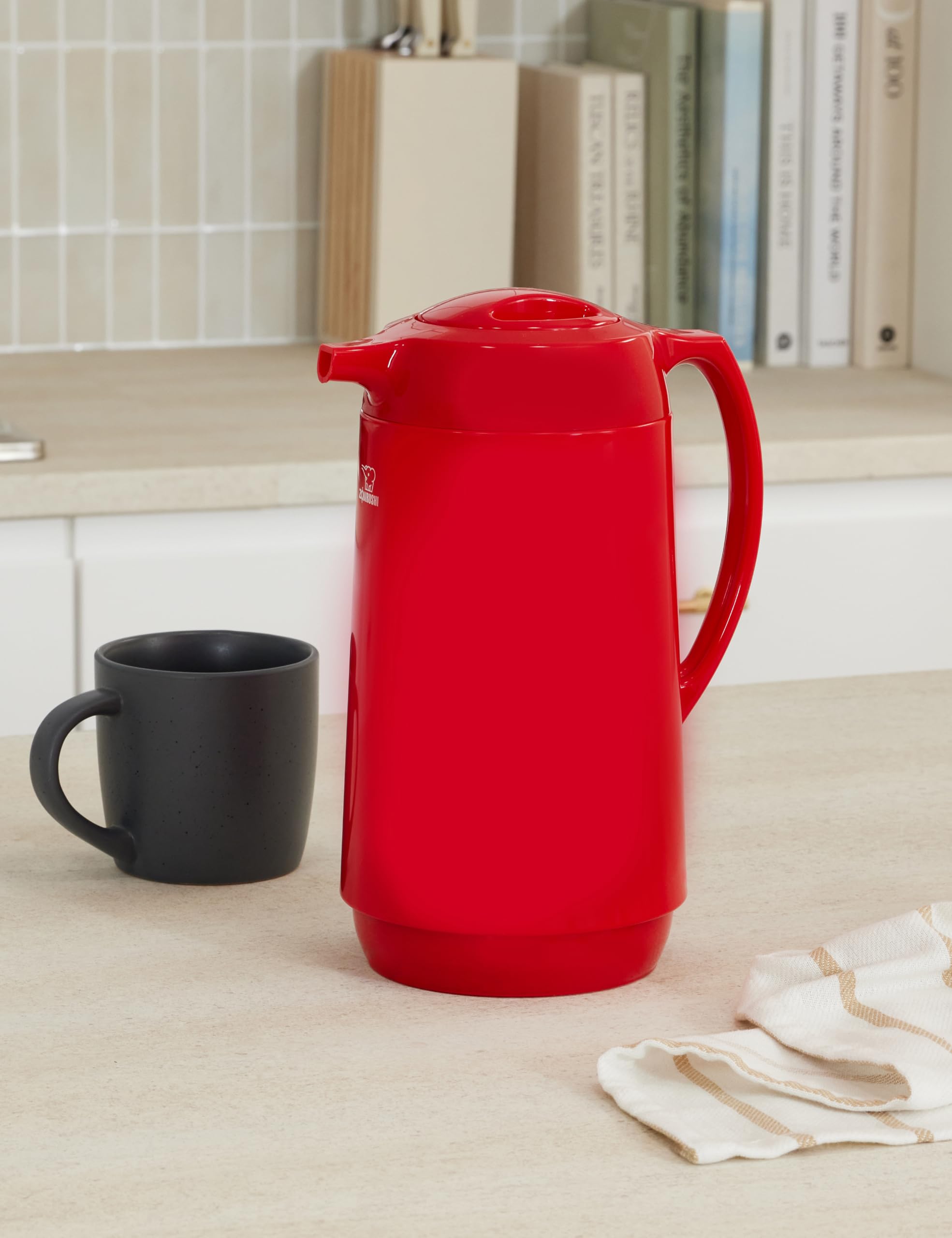 Zojirushi Jarra térmica roja de 1 litro, fabricada en Japón